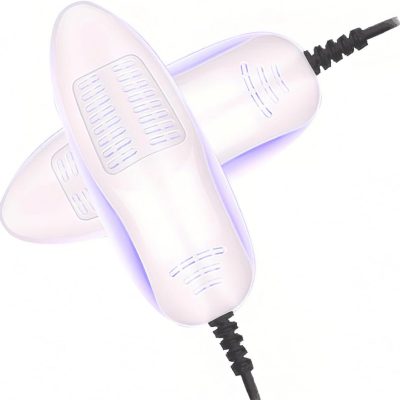 Electric Shoe Boot Dryer UV Boot Dryer for Shoes, Gloves, Hats, Socks, Ski Boots Dryer Deodorizer (White)