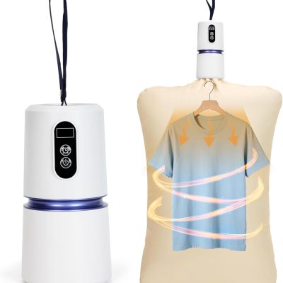 Mini Portable Clothes Dryer, Travel Clothes Dryer with Drying Bag, Mini Dryer for Clothes, Portable Clothes Dryer for Travel, For Apartment, Dorms, RVs, Camping, Quick-Dry Clothes Essentials