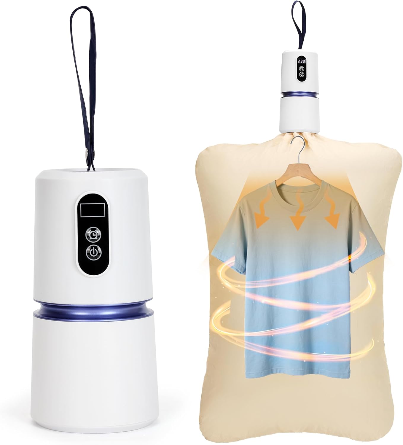 Mini Portable Clothes Dryer, Travel Clothes Dryer with Drying Bag, Mini Dryer for Clothes, Portable Clothes Dryer for Travel, For Apartment, Dorms, RVs, Camping, Quick-Dry Clothes Essentials