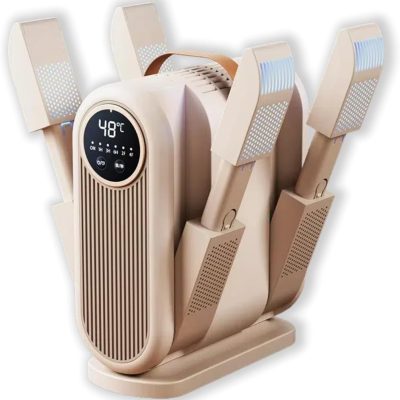 Shoe Dryer with 360°Heat Blower,Dries 4 Shoes at Once and Odor Removal for Sneaker,Boots,Gloves,and Hats,360min Timer