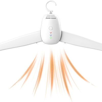 Travel Portable Clothes Dryer Hanger Electric Mini Compact Heated Air Dryers Machine for Laundry & Apartments