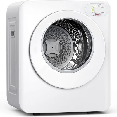 Portable Clothes Dryer, 1.5 Cu.Ft. Portable Dryer, 850W Drying Machine with Front-Loading Stainless Steel Drum, 5 Functions, Suitable for Apartments, Dorms, RVs, Small Spaces