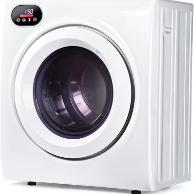 2.65 Cu.Ft Portable Dryer with Exhaust Hose, Clothes Dryer with Four Functions, 1400w Dryer Machine with Stainless Steel Drum, Suitable for Apartments, RVs, Gym
