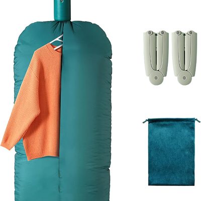 Portable Mini Clothes Dryer for Apartment, RV,Travel ๏ผCompact Dryer, Sturdy, Easy to use, for Light Clothing Underwear, Baby Clothes-Green